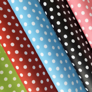 Bán buôn mẫu miễn phí không thấm nước Polka Dot kỹ thuật số in 600D Polyester túi vải - Product Image 4