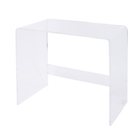 Tables d'appoint en acrylique coloré rose, orange, blanc, transparent, recyclables, imprimées en typographie, chambre à coucher, salon, entrée, moderne