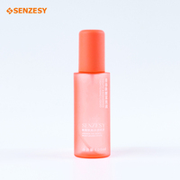 Flacon pulvérisateur PET à épaule plate 100 ml avec pompe à brume fine pour lotion, tonique, essence pure – Contenant cosmétique rechargeable pour voyage et soins de la peau