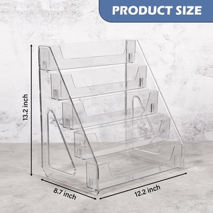 Chất lượng cao Acrylic hiển thị đứng lucite hiển thị giá cho thiệp chúc mừng thẻ thể thao bưu thiếp dán CDs cửa hàng nhà khách sạn - Product Image 5