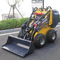 Schnelle Lieferung Mini-Kompakt lader EPA CE Motor Bagger lader Kompaktrad-Frontlader Kleiner Kompakt lader mit Schaufel