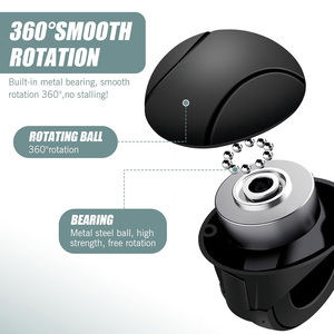Bouton de Volant de Voiture pour Aide à la Conduite, Commande à Une Main, Antidérapant en Silicone, Rotation à 360 Degrés, Ajustement Universel - Product Image 5