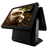 NEW Design 15.6 Inch Touch Screen POS System Cash Register With 15.6 Inch 2nd Display POS Optional Printer Scanner Cash Drawer