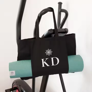 ถุงผ้าใส่โยคะขนาดใหญ่แบบมีโลโก้และชื่อเสื่อโยคะแบบออแกนิก - Product Image 4