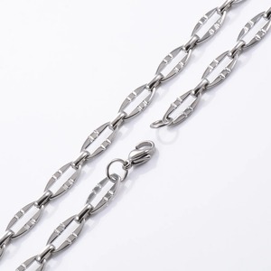 Chaîne à maillons de 6,5 mm en acier inoxydable, collier, bracelet, chaîne de collier, bijoux punk hip-hop - Product Image 6