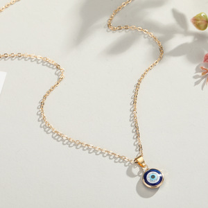 Collar con Colgante de Ojo Turco Nazar de Oro al por Mayor, Amuleto de Cristal Azul para la Suerte y Protección, para Mujeres y Niñas, Regalo Bohemio Mediterráneo - Product Image 3