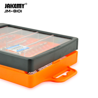 JAKEMY JM-8101 – Kit d'outils de précision portable en acier au chrome-vanadium avec tournevis à pointe courbée et pince à épiler manuelle pour téléphone portable
