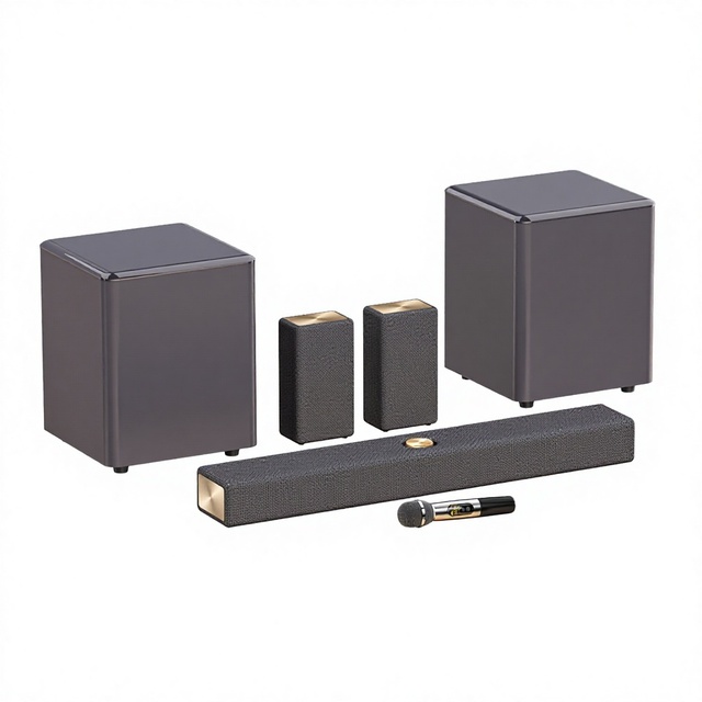 18CH Plastic Wireless for 4.2 USB Home Theater Soundbar 560W with 2 Surround Center Channel 2 Subwoofers for 4K TV