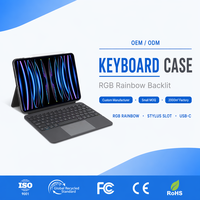 Clavier sans fil 10,9 et 11 pouces avec étui, pavé tactile, angle réglable, interface USB, séparation magnétique pour tablette iPad