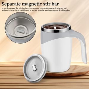 Automatischer Magnetischer Elektrischer Mischbecher Edelstahl-Reisebecher für Kaffee, Schokolade, Milch, Tee, Büro, Zuhause, Küche - Product Image 3