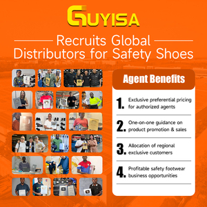 <span class=keywords><strong>Chaussures</strong></span> <span class=keywords><strong>de</strong></span> <span class=keywords><strong>sécurité</strong></span> GUYISA en cuir microfibre, embout en acier, protection anti-écrasement, imperméables, mi-montantes, antidérapantes, pour l'industrie et l'usine - Product Image 6