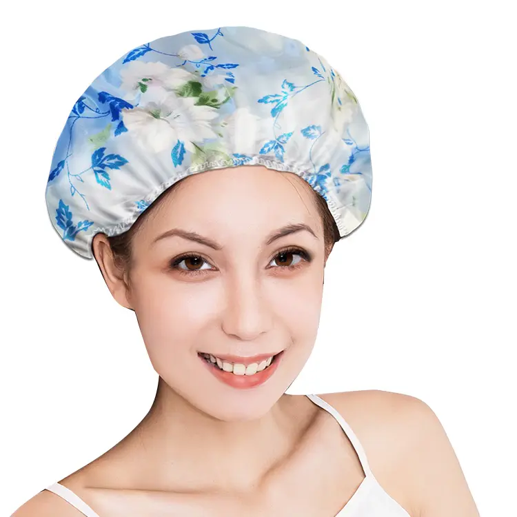 best selling product top seller 2021 Customized satin durable shower cap custom hair cap