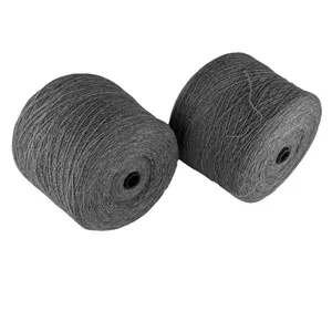 Vente en gros de fil 100 en vrac, Fiber acrylique couleur Spinning fleur gris élargi 28NM/2 fil acrylique