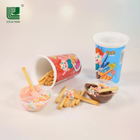 Luyuan Fourniture directe d'usine OEM Halal Drôle d'enfant Doigt de serpent Chocolat doux Pâté Confiture Biscuit 3 1 Dip Cup
