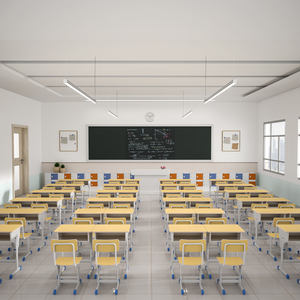 Ensemble bureau et chaise de salle de classe d'école moderne meubles d'étudiant de vente chaude pour l'école primaire - Product Image 2