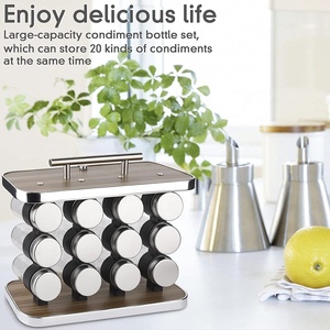 12ชิ้นสร้างสรรค์ขวดเครื่องเทศผู้ถือแก้วชุดสำหรับร้านค้า - Product Image 4