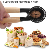 Gadgets de cuisine Casse-noix et noix très résistant avec poignées en bois Casse-noix