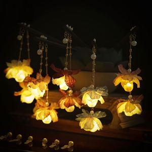 Antique Luminous Hair Sticks Wooden Hairpins Chinese Hanfu Hair Accessories Fluorescent <b>Lamp</b> <b>Balls</b> Fairy Headdress Headwear - Product Image 2