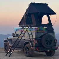 Tente de toit en aluminium portable de camping imperméable à l'eau toit de voiture à coque dure pour camping-car tout-terrain tente de toit