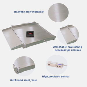 2T 3T Abnehmbare Rampen boden waage Langlebige digitale Boden waage HOLD-Funktion Kohlenstoffstahl-Boden waage - Product Image 3