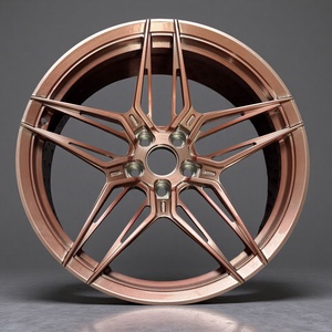 Jantes forgées WX personnalisées en or rose brossé pour Audi A4 A5 A6 A7 A8 Q5 Q7 Q8 RS4 RS5 18 19 <span class=keywords><strong>20</strong></span> 21 22 pouces - Product Image 1