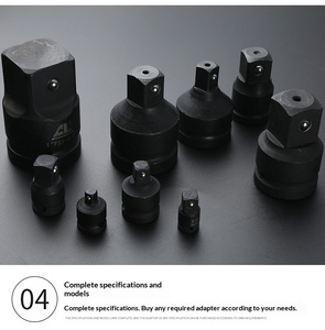 ประแจลมไฟฟ้า DIY ขนาดใหญ่ กลาง เล็ก ข้อต่อสี่เหลี่ยม แกนเชื่อมต่อขนาดแปรผัน ปลอกหุ้มปืนลม ชุดแปลง - Product Image 6