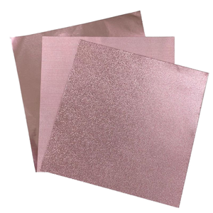 100 Pcs Cấp Thực Phẩm Nhôm Lá 15X15Cm Tấm Kẹo Giấy Gói Trong Màu Hồng Bạc & Màu Đỏ Cho Vàng Sô Cô La Giấy Gói - Product Image 1