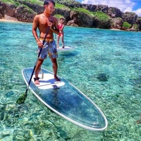 JIESEN OEM ODM Paddle Board Electrique clair Planche de surf Skate Board 3.24m Transparent sup Paddle clair Bottom sup