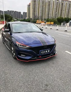 For Hyudai Lafesta Body Kit Front Bumper Splitter Glossy <b>Black</b> <b>Combat</b> Style Front Bumper Spoiler Diffuser Car Accessories - Product Image 4