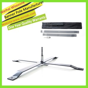 Weihai wisezone kết hợp ổn định túi nước cố định kim loại chéo cơ sở cho cờ cực trên mặt đất mềm cứng - Product Image 5