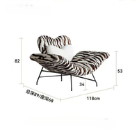 Chaise de salon moderne de style nordique en forme de cœur, en métal, multifonctionnelle, pour la maison, le bureau, la salle à manger, l'extérieur, la chambre, la villa