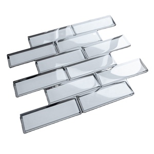 <span class=keywords><strong>Carrelage</strong></span> de métro en mosaïque 3d <span class=keywords><strong>blanc</strong></span>, effet <span class=keywords><strong>miroir</strong></span>, <span class=keywords><strong>carrelage</strong></span> gris pour cuisine, salle de bains, mosaïque - Product Image 1