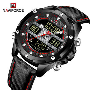 สำหรับ <span class=keywords><strong>Naviforce</strong></span> 9194นาฬิกาข้อมือสแตนเลสผู้ชายนาฬิกาควอทซ์แนวสปอร์ตชั้นนำพร้อมเคสอัลลอย LED ดิจิทัลกันน้ำ - Product Image 6
