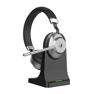 ANC ENC Business Office Headset Noise Cancelling Wireless Headset With Microphone Customization