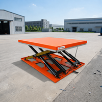 Table élévatrice à ciseaux industrielle fixe pour le chargement de palettes, la manutention de matériaux en entrepôt, 1000 kg, 2000 kg