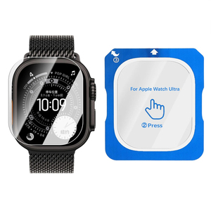 Kit d'installation facile, cadre en verre trempé, <span class=keywords><strong>protection</strong></span> d'écran pour <span class=keywords><strong>Apple</strong></span> <span class=keywords><strong>Watch</strong></span> <span class=keywords><strong>Ultra</strong></span> 49 mm, film de <span class=keywords><strong>protection</strong></span> pour Iwatch <span class=keywords><strong>Ultra</strong></span> 3 2 1 - Product Image 6