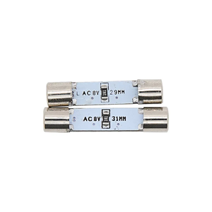 หลอดไฟโดมสีฟ้า AC 8V T6.3 3SMD 1210 3528 LED สำหรับอุปกรณ์เครื่องเสียงดนตรี ขนาด 29 มม. 31 มม. แบบฟลัดฟิทซูน 8V สีขาว หลอดไฟ 3SMD - Product Image 3