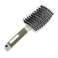 Top Magic Brosse À Cheveux Extension De Cheveux Couleur Rose Enchevêtrement Personnalisé Doux Mat Finition Démêlant Brosse À Cheveux Logo Personnalisé