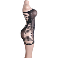 Robe élégante en diamant avec strass, ensemble deux pièces creux et sexy pour femmes, tenue de soirée exotique