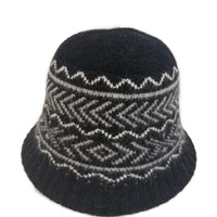 Vente directe d'usine Chapeau de pêcheur décontracté en laine mélangée à motif Fair Isle Chapeau façonnant pour l'hiver
