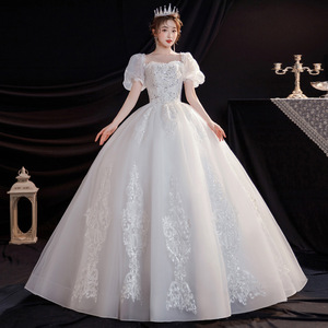 <span class=keywords><strong>Robe</strong></span> <span class=keywords><strong>de</strong></span> mariée à la nouvelle princesse simple vent traînant <span class=keywords><strong>robe</strong></span> française <span class=keywords><strong>enceinte</strong></span> 20233 <span class=keywords><strong>de</strong></span> la mariée - Product Image 1