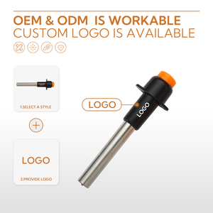 Tùy Chỉnh Thiết Kế Độc Đáo Gas Tự Đánh Lửa Đánh Lửa Hàn Hàn Ống Nước Súng Thép Không Gỉ Gas Torch Ngọn Lửa Súng - Product Image 2
