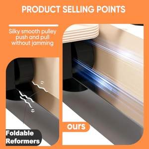 Reformador de Pilates de madera de arce de alta calidad, precio de fábrica, máquina moldeadora de cuerpo, equipo, reformador de Pilates - Product Image 4