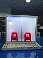 Boîte d'affichage holographique interactive tactile 3D FHD personnalisée de 10 à 86 pouces, écran LCD transparent, vitrine Holobox
