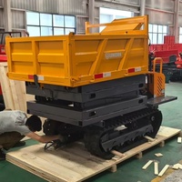 Chenille de qualité 1.5 tonnes Chine Mini piste Dumper Agriculture Mini Dumper Camion à benne basculante