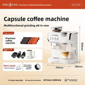 Machine à café à capsules AC-517E-2 |   Double chaudière 15 bars |   Extraction à chaud et à froid |   Machine à café semi-automatique avec moulin intégré pour la maison - Product Image 6