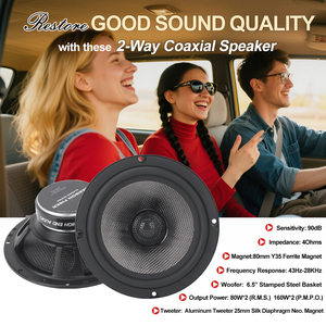 Altavoz Coaxial para Auto de 6.5 Pulgadas Directo de Fábrica, Componente de <span class=keywords><strong>Audio</strong></span> de Rango Completo de Alta Potencia para Mejora de Sonido en Puertas de Vehículos - Product Image 2