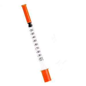 Jeringa de <span class=keywords><strong>Insulina</strong></span> Estéril de Calibre 32 con Aguja Ultrafina Fija U-40/U-100 0.3ml 0.5ml 1ml Apta <span class=keywords><strong>para</strong></span> Animales - Product Image 2