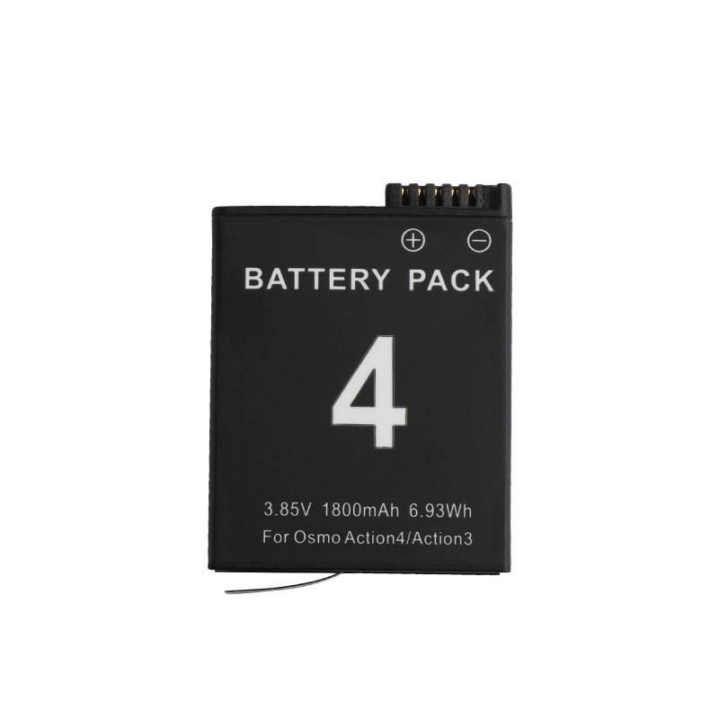 1800mah Action3/4 Battery Fast Charge Hub Full Decoded Battery for Action3/4 Camera Sports Camera Action3/4 Accessories