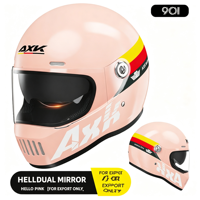 Casque de moto intégral rétro, style café racer, homologué DOT ECE 22.06, coque ABS, pour hommes, femmes, adultes, conduite sur route